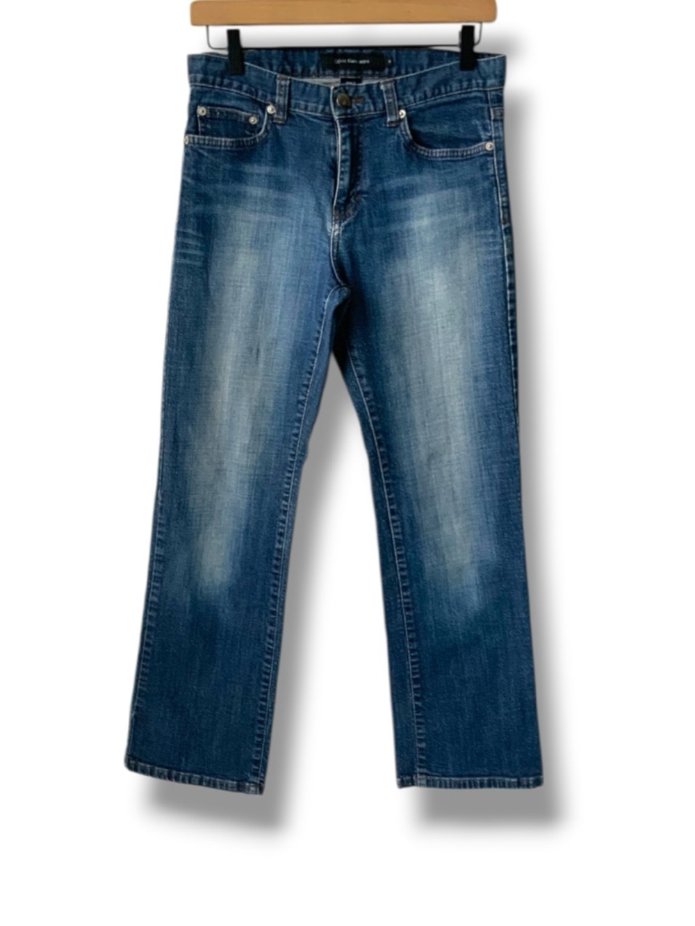 CALVIN KLEIN Jeans Cropped Straight Blue Size 8